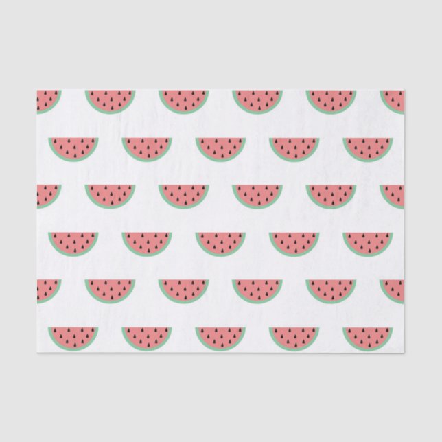 Niedliches kleines Wassermelone-Muster Seidenpapier (Vorderseite)
