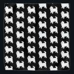 Niedliches kleines Westie - Westhochland-weißer Halstuch<br><div class="desc">Entzückendes kleines westie Hundemuster in Schwarzweiss.</div>