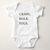 Niedliches kleines Yoga Buddy Namaste Baby Duschge