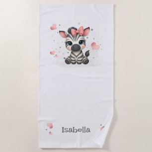 Niedliches kleines Zebra Strandtuch