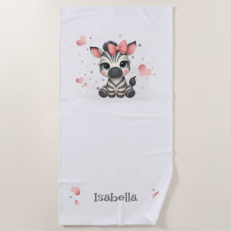 Niedliches kleines Zebra Strandtuch