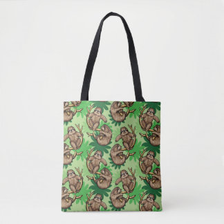 Niedliches Klettergelenk-Muster Green Tote Bag Tasche