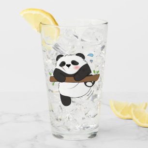 Niedliches Kletterpanda - Doppelseitige Vorderseit Glas