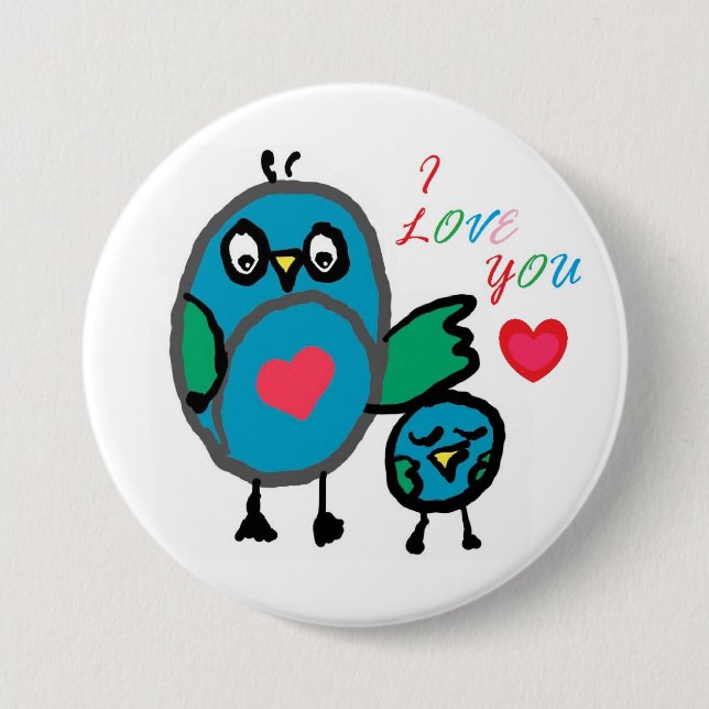 niedliches Knopf-Abzeichen Button (Vorderseite)