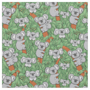 Niedliches Koala-Bären-Muster Stoff