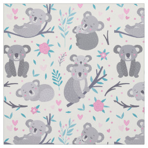 Niedliches Koala-Bärenmuster Stoff