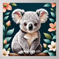 Niedliches Koala-Bärenposter