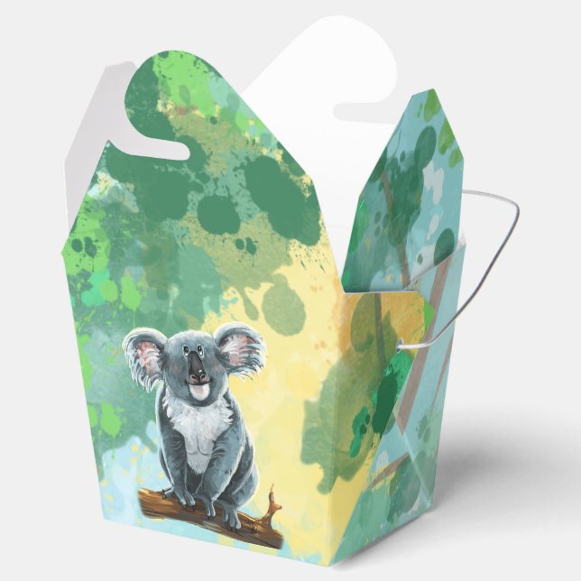 Niedliches Koala Bear Party Center Geschenkschachtel (Geöffnet)