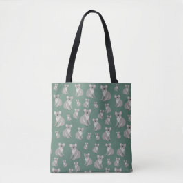 Niedliches Koala Eukalyptus Grünes Muster Tasche