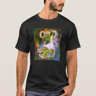 Niedliches Koala Grünwald Naturmuster Koa T-Shirt