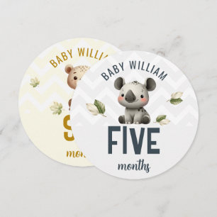 Niedliches Koala Leopard 5-6 Monate Baby Milestone