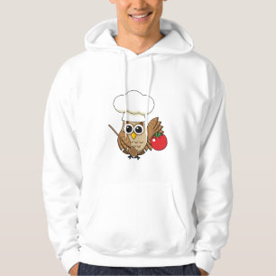 Niedliches Kochen Owl Cartoon Hoodie