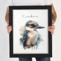 Niedliches Kookaburra auf Zweig, Brauch