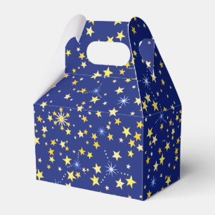 Niedliches kosmisches Muster Sternengalaxie Navy B Geschenkschachtel
