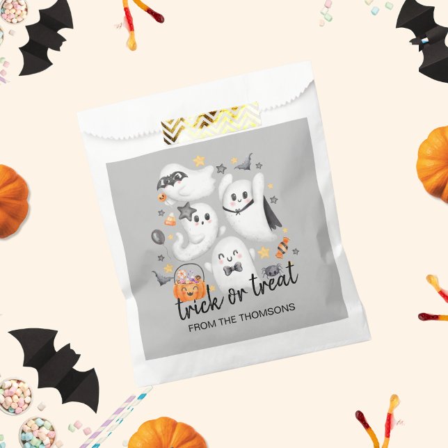 Niedliches Kostüm Spooky Ghost Pumpkin Halloween Geschenktütchen (Von Creator hochgeladen)