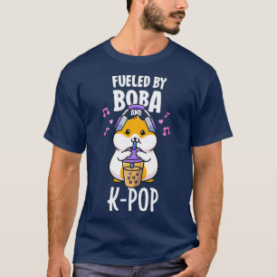 Niedliches KPop-Shirt mit Boba- und K-Pop-Blase T-Shirt