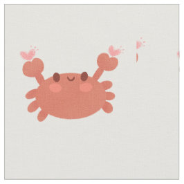 Niedliches Krabbengewebe Stoff