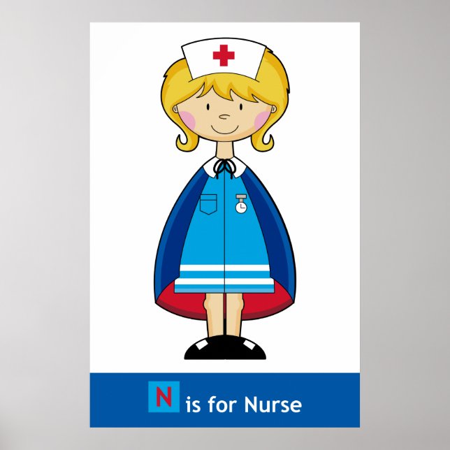 Niedliches Krankenpflegesposter Poster (Vorne)