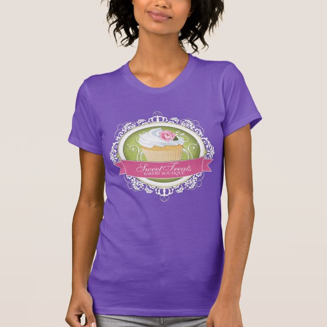 Niedliches Kuchen-Butike-Shirt T-Shirt (Vorderseite)