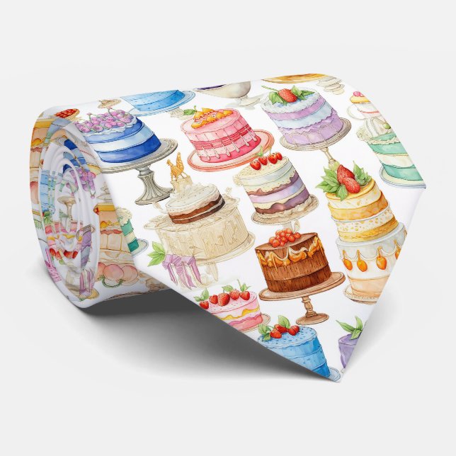 Niedliches Kuchengebäck Krawatte (Gerollt)