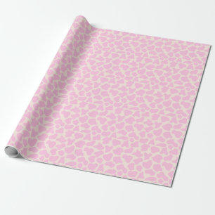 Niedliches Kuh-Muster Ästhetik Pink Geschenkpapier