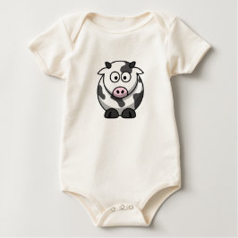 Niedliches Kuh-Shirt Baby Strampler