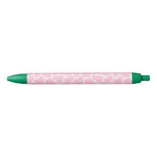 Niedliches Kuh-Tierdruckmuster Ästhetisch rosa Kugelschreiber