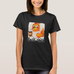 Niedliches Küken Huhn Hahn Bauernhof Herbst Ernted T-Shirt