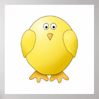 Niedliches Küken. Kleiner Gelbvogel.