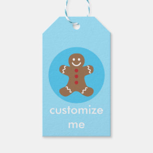 Niedliches kundenspezifisches Weihnachtsblauer Geschenkanhänger