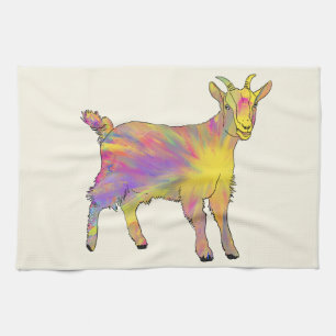 Niedliches Künstlerisches Goat Funny Funny Frisch Küchentuch