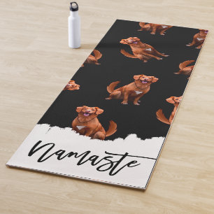 Niedliches Künstlerisches Golden Retriever Hundemu Yogamatte