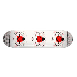 Niedliches Künstlerisches Herz Ladybug Skateboard