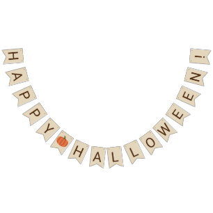 Niedliches Kürbis-glückliches Halloween Wimpelkette