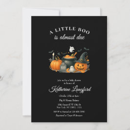 Niedliches Kürbisgeschlecht, neutrale Halloween-Ki Einladung