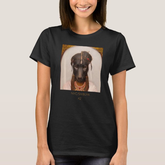 Niedliches, kuscheliges Gesichtsporträt eines alte T-Shirt (Vorderseite)