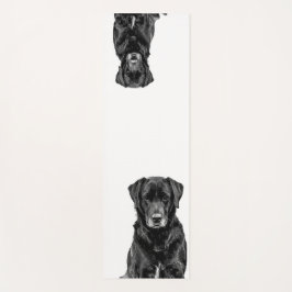 Niedliches Labrador Black Dog Puppy Pet Sketch 2 S Yogamatte