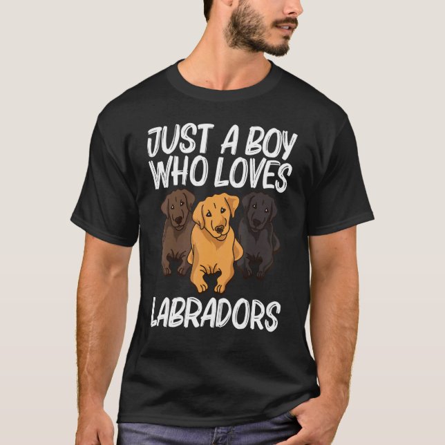 Niedliches Labrador für Jungen Kinder Welpen T-Shirt (Vorderseite)