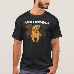 Niedliches Labrador für Männer Vater Welpen T-Shirt