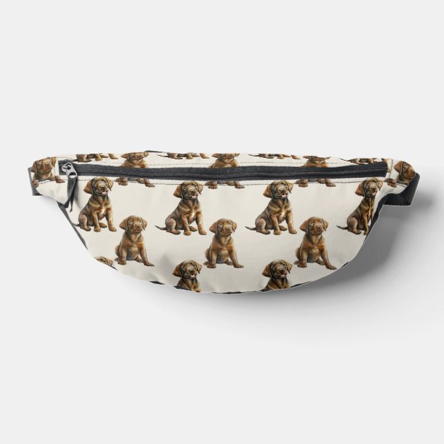 Niedliches Labrador Retriever Dog Pattern Bauchtasche (Ablage )