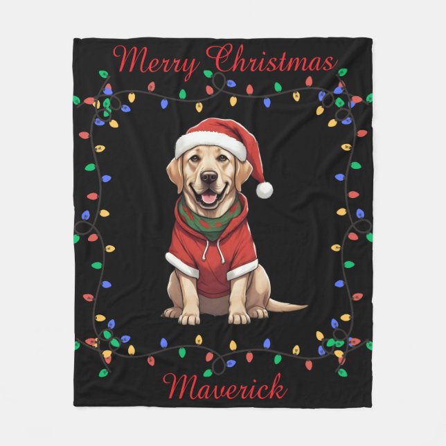 Niedliches Labrador Retriever Fleece Blanket (Vorderseite)