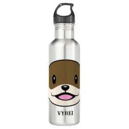 Niedliches Lächeln Otter Edelstahlflasche