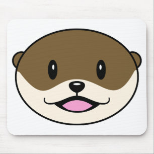 Niedliches Lächeln Otter Mousepad