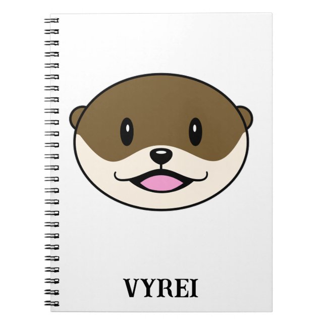 Niedliches Lächeln Otter Notizblock (Vorderseite)