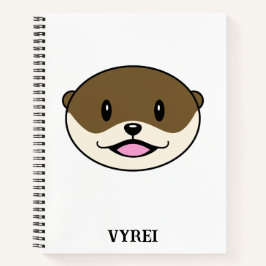 Niedliches Lächeln Otter Notizbuch