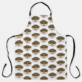 Niedliches Lächeln Otter Schürze