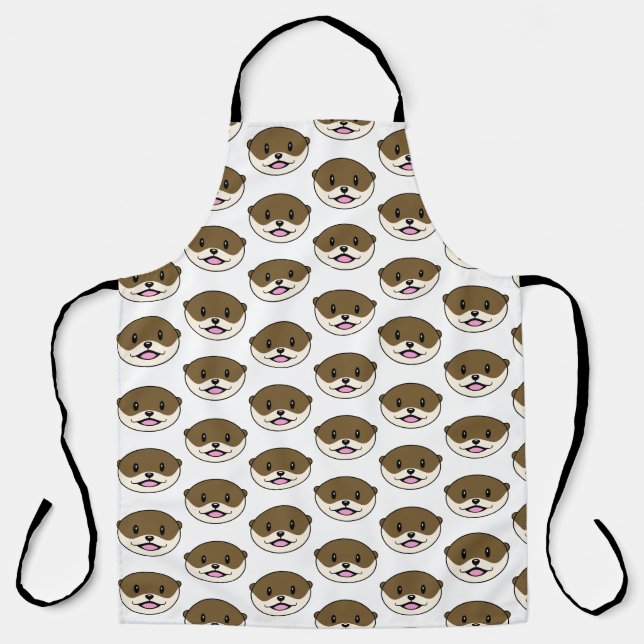 Niedliches Lächeln Otter Schürze (Vorderseite)