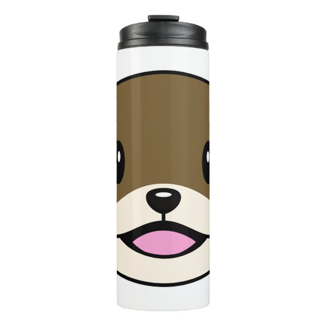 Niedliches Lächeln Otter Thermosbecher (Vorderseite)