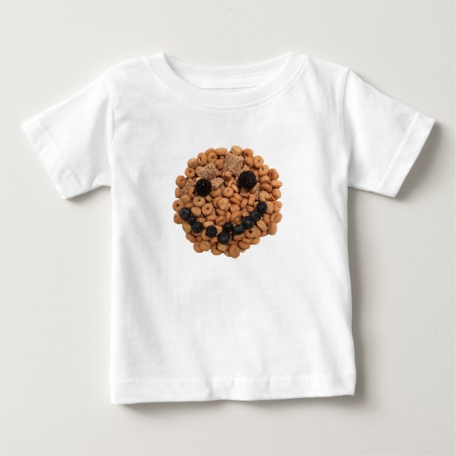 Niedliches Lächeln von Obst und Getreide Baby T-shirt (Vorderseite)