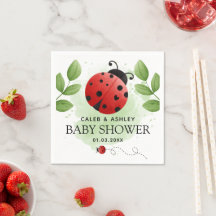 Niedliches Ladybug Baby Duschpapier Napkins